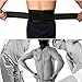 Wellbeing Self-heating Magnetic Therapy Support Brace Adjustable Back Waist Belt Lumbar Lower Massage Pain Relief Heated Support Pads Black (M)
