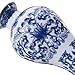 LianLe Retro Blue and White Porcelain Home Decorative Vase Chinese Style Ceramic Mini Vase,Gift for Family
