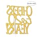 Cheers to 20 Years Cake Topper -Double Sided Gold Glitter Hello 20 - Happy 20 Birthday Cake Topper 20th Birthday/Wedding Anniversary Party Decoration