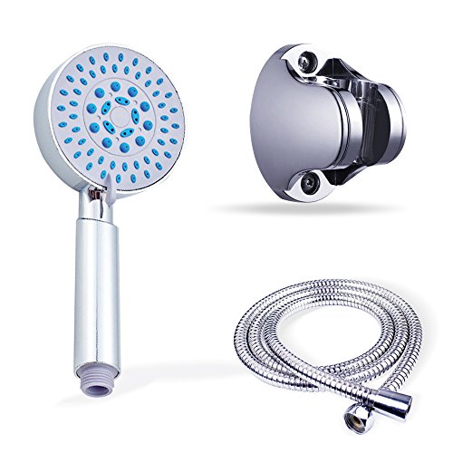 Handheld Shower Head Set with Flexible Hose and Arm Bracket 