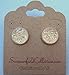 Summerfield Collection Silver-tone Translucent AB Faux Druzy Stone Stud Earrings 12mm (Clear)