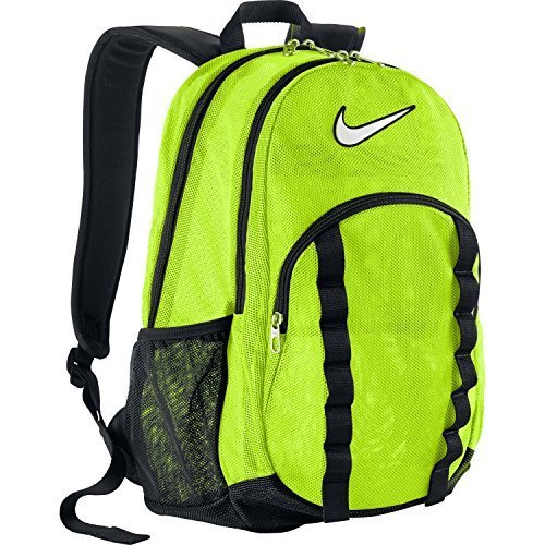 Nike brasilia 7 large mesh backpack - neon yellow
