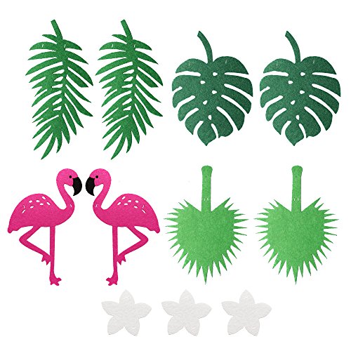 image for Hysagtek 3 Sets Hawaiian Tropical Party Garland, Flamingo Pineapple Tr