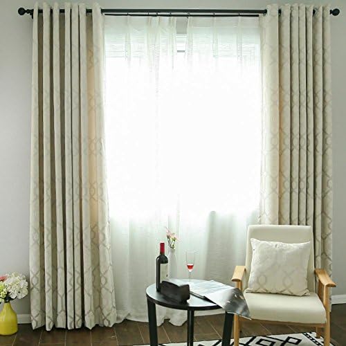 Yuan Futian Wavy jacquard double stripe Blackout Drapes 2 Piece , d , 180cm210cm/70"82"