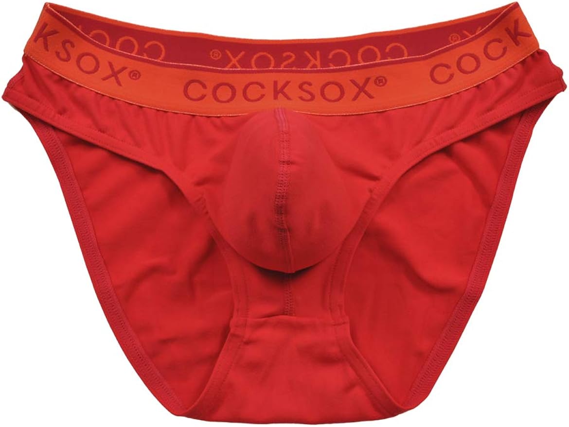 Cocksox Waistband Enhancing Pouch Brief CX03 (Small, Sumac Red) at