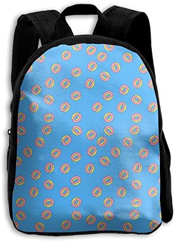 Donut Food Pattern Travel School Backpack Bag For Children