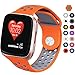 DEKER Sport Bands Compatible for Fitbit Versa Bands Women Men, Breathable Soft Fitness Sport Silicone Strap Replacement Accessories Wristbands for Fitbit Versa Smart Watch