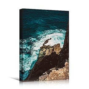signwin Canvas Wall Art Rocky Seas Beach Beach...