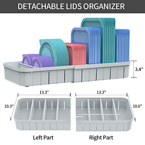 Food Container Lid Organizer Expandable Detachable Shrinkable