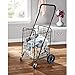 FORUP Utility Shopping Cart with Rolling Swivel Wheels (Black)