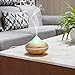 AUKEY Essential Oil Diffuser 200ml Electronic Aromatherapy humidifier with Color Changing Lights and Auto Shut-off Function, Light Brown