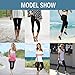 Gnpolo Womens Black High Waisted Plus Size Capri Leggings 2 Pack Tummy Control Soft Slim Yoga Pants