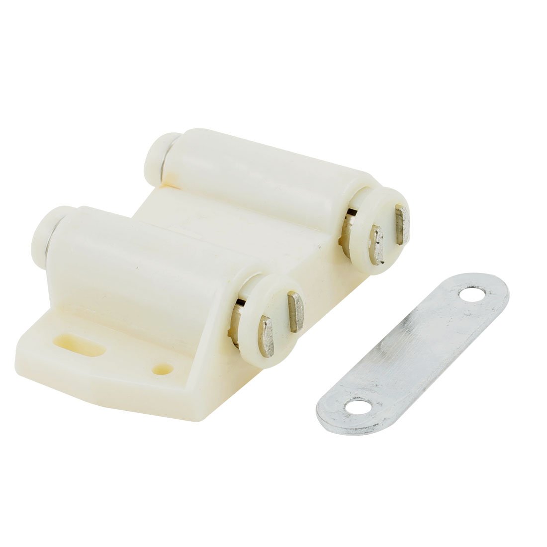 Sourcingmap a13071600ux0643 6.6 cm Width Double Touch Press Door Magnetic Catch Latch - Beige