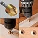 Woodworking Drilling or Chamfer tool,8PCS Wood Plug cutter,6pcs 1/4