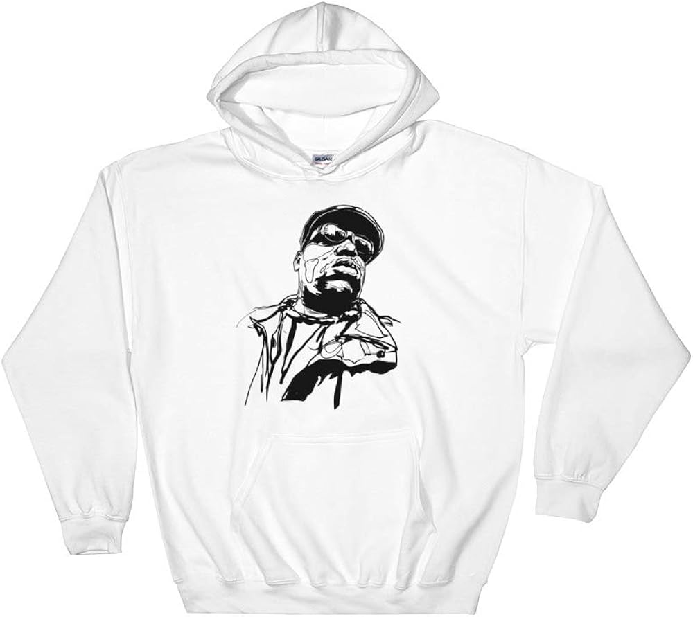 white biggie smalls hoodie