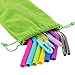 Reusable Silicone Straws Set , Bestwin Rubber Straws and Stainlesss Steel Straws with Cleaning Brushes for 30 oz Tumbler Yeti / Rtic(11pcs)