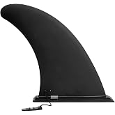 Crymfrynt Paddle Board Fin, 9" SUP Fin Replacement Compatible with ROC, Nylon Single Center Fin, No-Tool Install for Inflatable SUP, Surfboard &amp; Longboard
