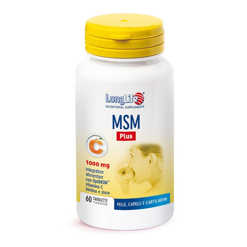 Long life MSM Plus 1000 mg 60 tavolette da 1,900 g Articolazioni