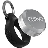 CURVD Pill Organizer &amp; Pill Case, Waterproof Case for Earplugs (Black) | Keeps pills, earplugs, earrings, wedding rings, and vitamins secure. Aluminum case with a silicone keychain carabiner clip.