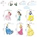 decalmile Princess Wall Stickers Murals Removable Vinyl Girls Room Wall Decals Nursery Baby Bedroom Wall Decor (6 Different Theme Princess)