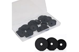 ZANGBOER 50Pcs Rubber Washer,Flat Washers spacers,1 OD x 1/4 ID x 1/8 in Thickness Neoprene Flat Washers spacers for Bolts Spacers, Vibration Suppression (1" OD x 1/4" ID)