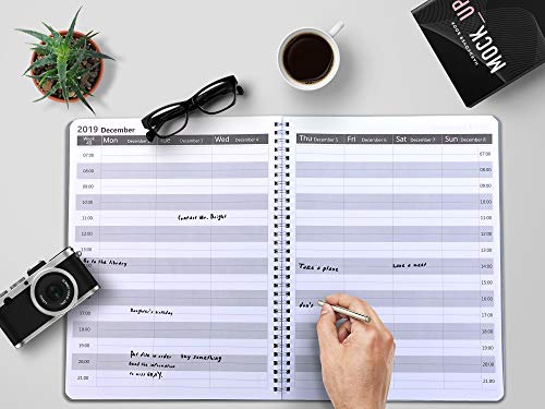 Academic Daily Planner 2019-2020, Appointment Planner Weekly & Monthly, 12 Monthes, Flexible Cover with Twin -Wire Binding - Thumbnail 6