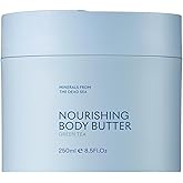 SEACRET Minerals Dead Sea Body Butter - Ultra-Rich Shea Butter & Coconut Oil Body Moisturizing Cream for Dry Skin, Fast Absorbing, Non-Greasy with Aloe Vera & Vitamin E, 8.5 fl. oz.