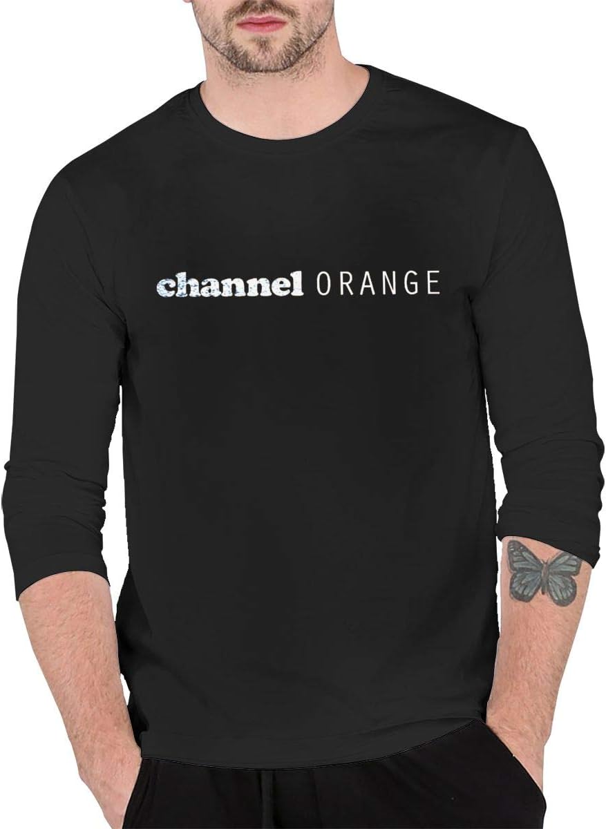 Frank Ocean Channel Orange Men Comfortable Long Sleeve T-Shirt Black L