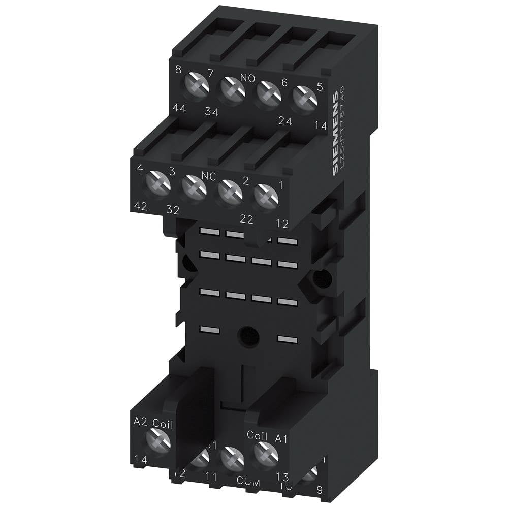 Siemens LZS:PT78740 Base for Relay with 4 Changeover Contacts, White