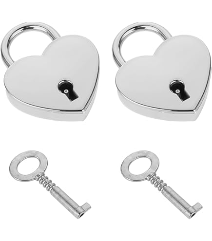 OZXNO 1PCS Vintage Mini Bear Padlock Key Lock Antique Style