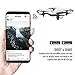 DROCON Ninja Foldable Drone for Kids and Beginners with 720P FPV HD Wi-Fi 90° Rotating Camera with Wide-Angle Lens, Real-time Live Video, Altitude Hold, One-Key Take-Off/Landing, 3D Flips, White