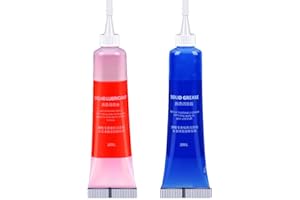 SEASIR Fishing Reel Oil, 2Pcs Reel Oil and Grease Kit, Multi-Purpose Reel Oil Lubricant for Reel Bearings, Bushings and Shafts - Spinning, Baitcasting, Freshwater, Saltwater