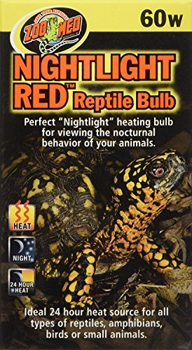 zoo med nightlight red reptile bulb 60 watt