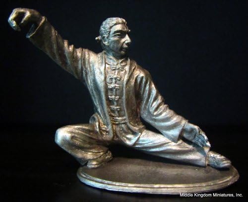 Tai Chi Chuan "Snake Creeps Down" Pewter Figurine (Antique Finish)