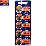 Sony Lithium 3V Batteries Size CR1620 (Pack of 10)