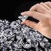 OUTUXED 160pcs 30mm Clear Acrylic Diamonds Table Confetti Crystal Plastic Acrylics Gemstones for Table Scattering Wedding Bridal Shower Party Decorations Vase Fillers