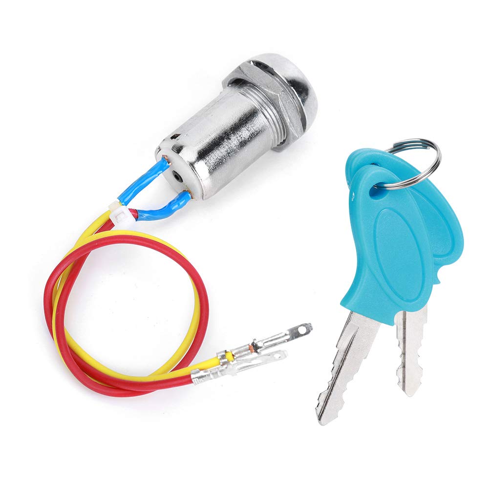 Demeras Electric Scooter Power Source Lock Metal Electric Door Locking Ignition Key Switch Lock for E Scooter