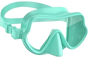 W WSTOO Snorkel Diving Mask,Adults Swim Goggles with Nose Cover,Panoramic Anti Glare HD Tempered Glass,Lens Anti Fog Coating Treatment,Effectively Preventing Fogging