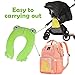 YOUTH UNION Travel Folding Portable Potty Training Toilet Seat Cover Liner Upgrade Non Slip Silicone Pads with Carry Bag for Babies, Toddlers and Kids (Frog)