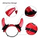 Jetec Halloween Cat Cape Costume Red Black Pet Cloak and Adjustable Horn Headdress for Halloween Pet Apparel Christmas Costume for Small Dogs and Cats Cosplay