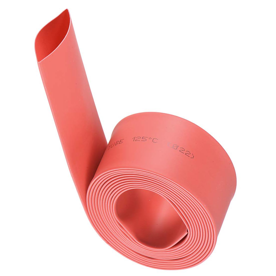 Unifizz Heat Shrink Tubing 22mm Dia 37mm Flat Width 2:1 Ratio Shrinkable Tube Cable Sleeve 2m - Red