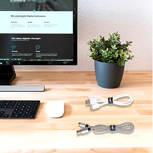 Reusable Cable Straps Wire Ties - Adjustable Cable Ties Releaseable Tidy Wrap - Hook and Loop Cable Straps Cable Tie (50pcs)