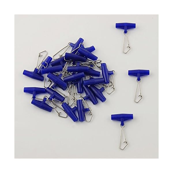 Easy-Catch-20packbox-High-strength-Blue-Fishing-Line-Sinker-Slides-Slider-with-4-Hooked-Snap-for-Braid-Line