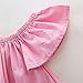 1-7Yrs Kid Baby Girls Ruffle Tops + Big Hole Jeans Cool Girl Clothes 2pcs/Set (5-6T)