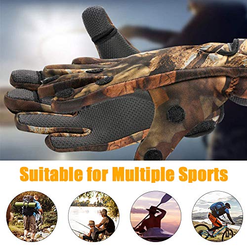 Angelhandschuhe LLMZ 1Pcs Neopren Handschuhe Angeln Angelhandschuhe Fishing Gloves für Paintball Angeln Fotografieren… – Bild 6
