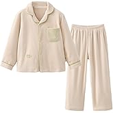 skogafoss Kids Fleece Clothing Set, Cozy Winter Flannel Long Sleeve Top and Pants
