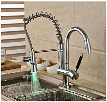 BL- Single Handle Bathroom Kitchen Swivel Mixer Faucet Deck Mount Nickel Brushed Kitchen Washing Taps