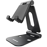 Nulaxy Foldable Aluminum Stand Multi-Angle Stand for Nintendo Switch, iPhones, iPad Universal for All Other Tablets Phones - Black [video game]