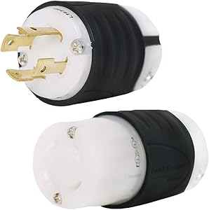 L16-30 Plug and Connector Set Rated for 30A, 480V, 3-Phase - Iron Box Part # IBX-L1630PR (1)