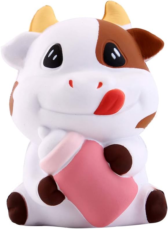 Anboor Squishies Cows Kawaii Squishy Slow Rising Squeeze Toys Stress Reliever Sugar Scented Squishies Toys Prime Present Collection